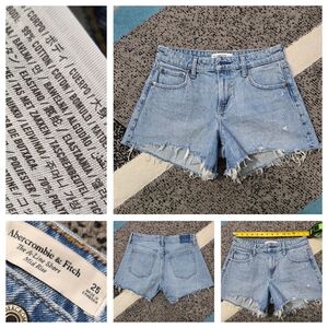 Abercrombie & Fitch Blue Jean Shorts